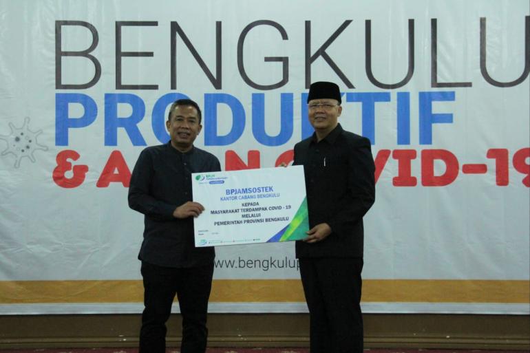 Gubernur Rohidin Mersyah Bersama Kepala BPJS Ketenagakerjaan Bengkulu