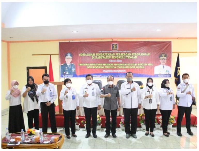 Sosialisasi Pendaftaran Perseroan Perorangan Oleh Kanwil Kementrian Hukum Dan HAM Bengkulu