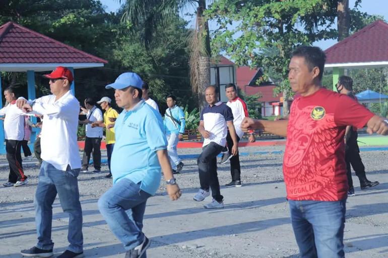 Senam Sehat Dan Donor Darah Dalam Rangka Hari Jadi Ke-19 Kabupaten Seluma