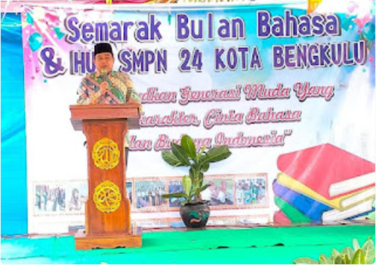 Waka I DPRD Kota Buka Acara Pagelaran Semarak Bulan Bahasa Pada HUT SMPN 24