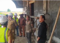 Komisi II DPRD Kota Sidak Lokasi Aktifitas Pembangunan Balai Kota Di Pekan Sabtu