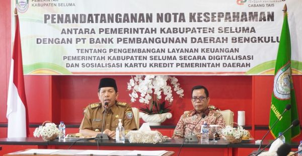 Bupati Seluma Tandatangani Nota Kesepahaman Bersama BaBe