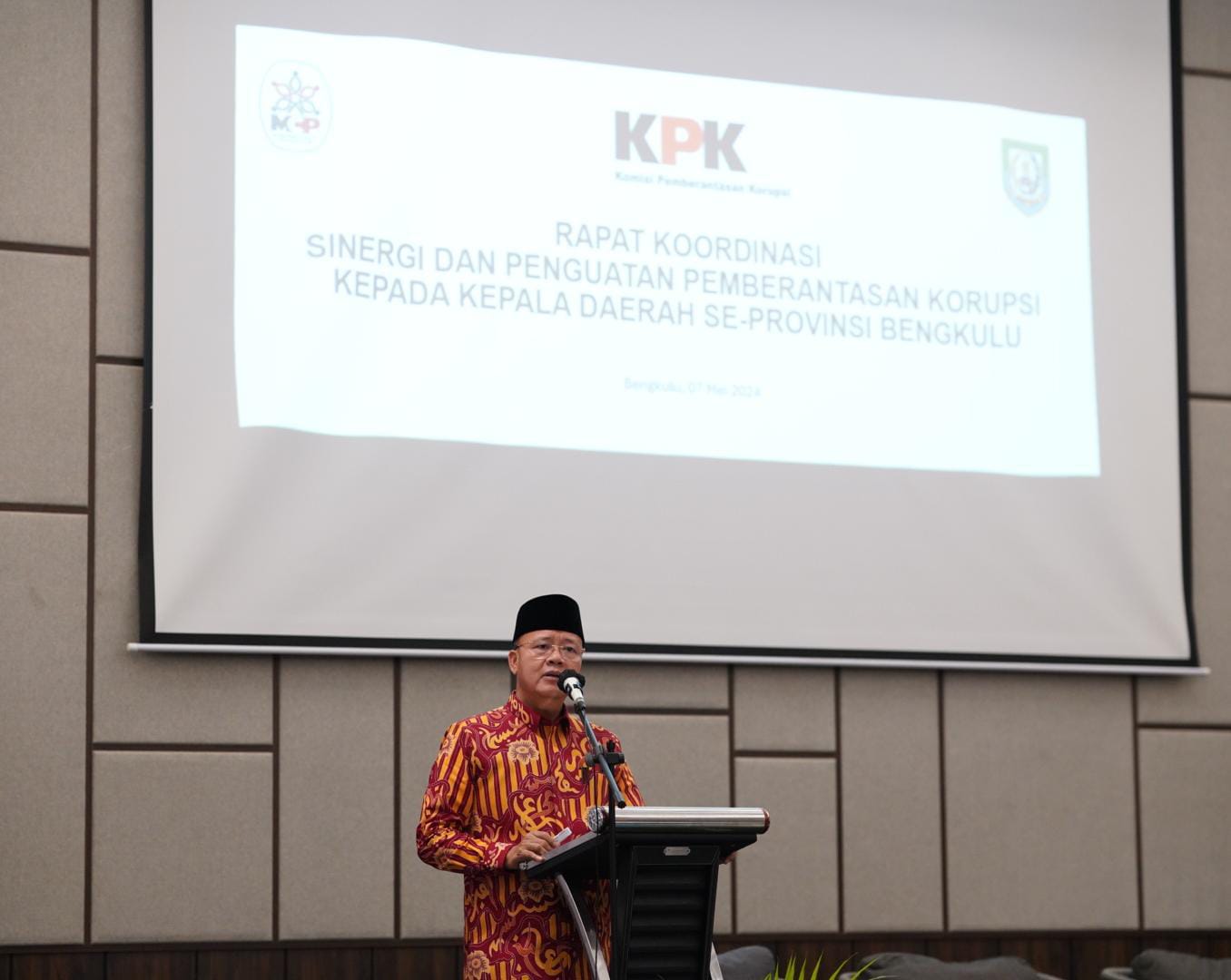 Gubernur Bengkulu Buka Rakor Sinergi dan Penguatan Pemberantasan Korupsi