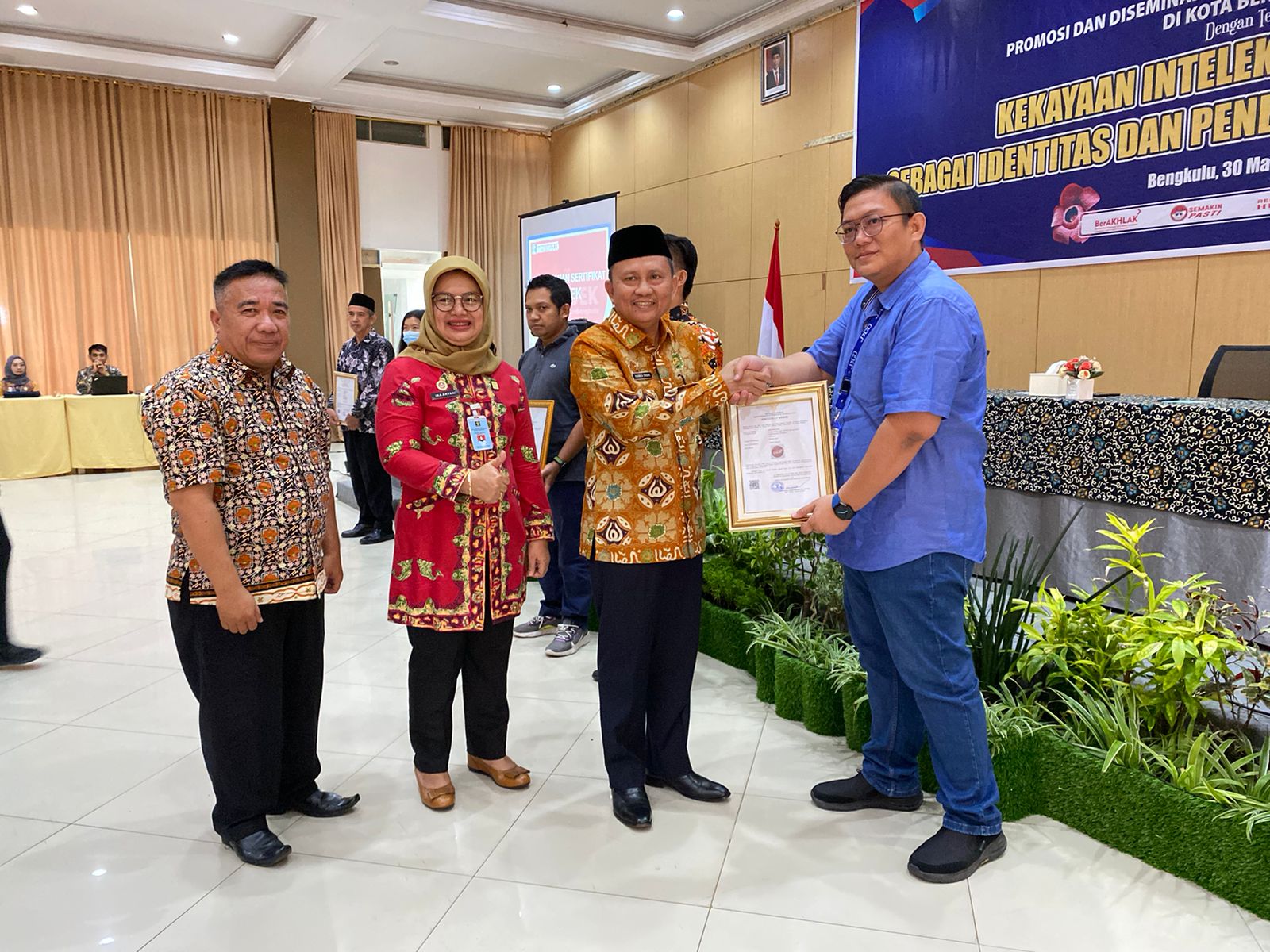 Sekda Jadi Keynote Speaker di Acara Diseminasi Kekayaan Intelektual Komunal