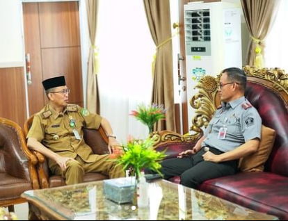 Sekda Terima Kunjungan Silaturahmi Kalapas Kelas IIA Bengkulu 