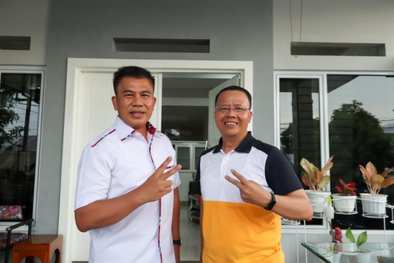 Mantan Kapolda Irjen Supratman bersama Rohidin Mersyah