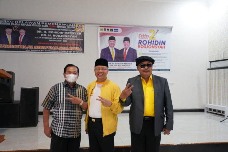 Rohidin bersama Mantan Bupati BS