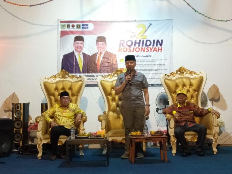 Sambutan Rohidin Mersyah