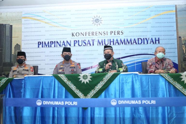 Pengurus Pusat (PP) Muhammadiyah menerima kunjungan silarutahmi Kapolri Jenderal Listyo Sigit Prabowo