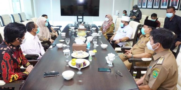 Walikota Bengkulu Helmi Hasan silaturahmi dengan Najmatuzzahrah selaku Kepala BPK Perwakilan Bengkulu