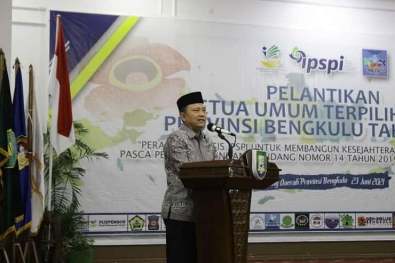Foto Sekda Hamka Saat Hadiri Pelantikan Pengurus IPSPI (Dok)