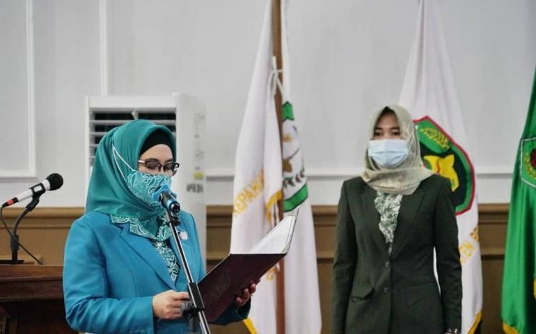 Ketua TP PKK Provinsi Bengkulu Lantik Pengurus Kabupaten Kaur
