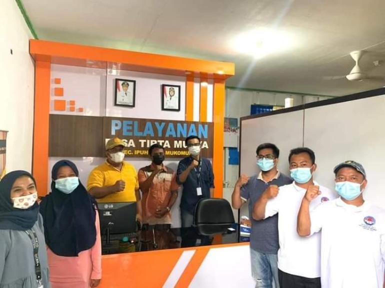 Persiapan Digitalisasi Kadis Kominfotik Kunjungi Desa Tirta Mulya