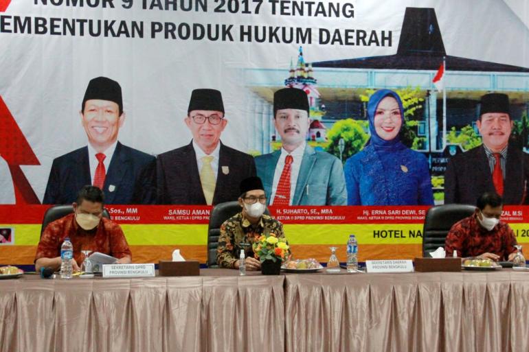 Percepat Pembuatan Perda Pemprov Bengkulu Lakukan Sosialisasi