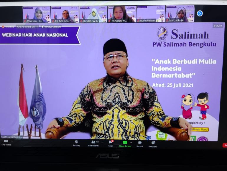 Gubernur Bengkulu Ajak Kaum Ayah Aktif Ambil Bagian dalam Mendidik Anak