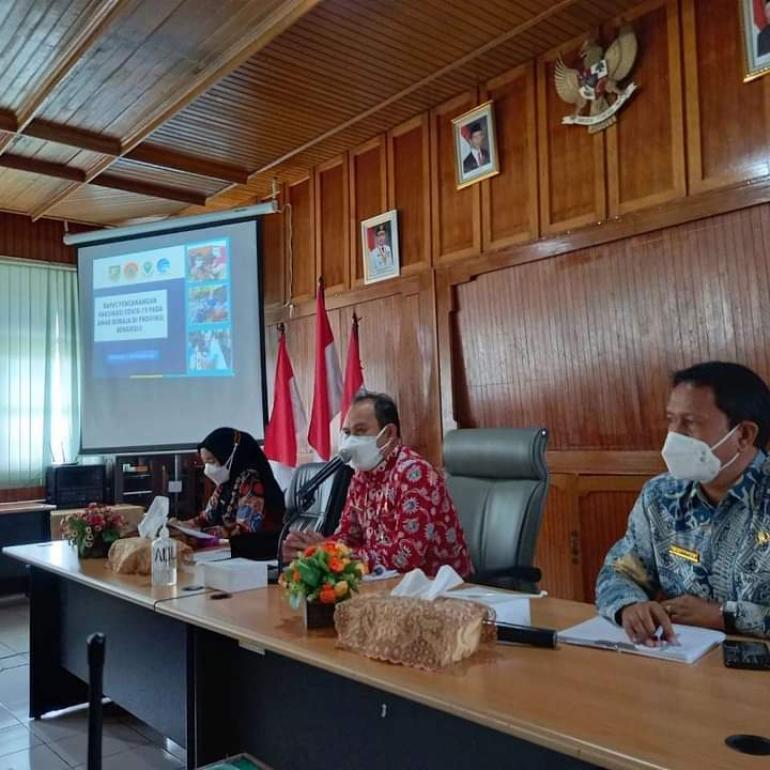 Pemprov Bengkulu Gelar Rapat Persiapan Pencanangan Vaksinasi Remaja