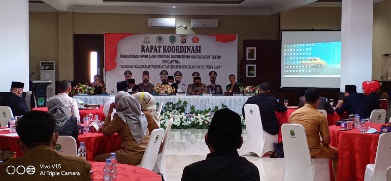  Forkopimda PALI Rapat Evaluasi Tingkatkan  Vaksinasi