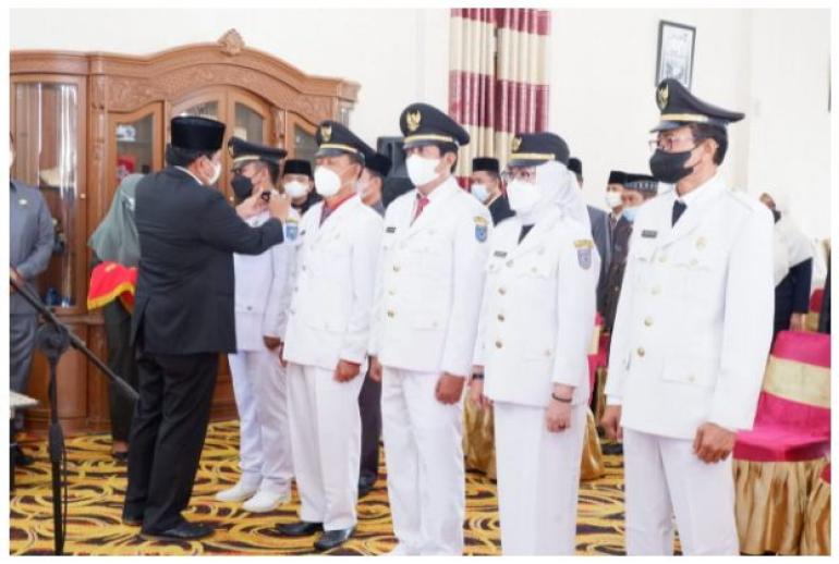 Lantikan Pejabat Eselon III Bupati BU Minta Tingkatkan Kinerja 