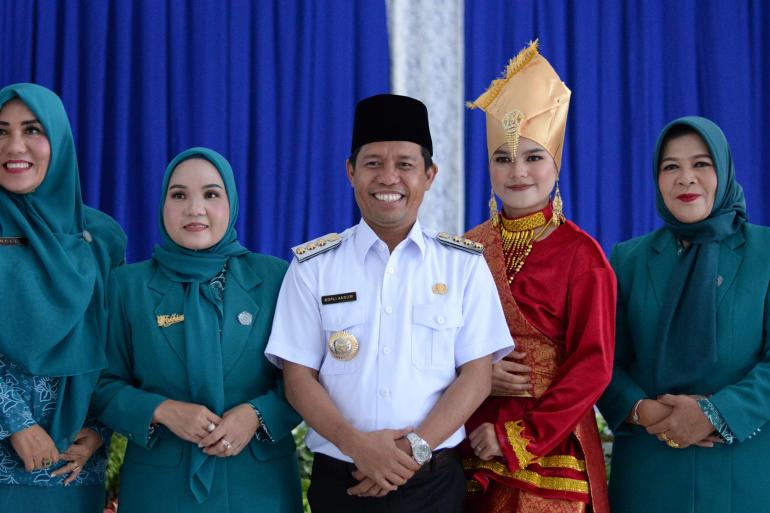 Pelantikan ketua Tim penggerak PKK kecamatan Kabupaten Lebong 