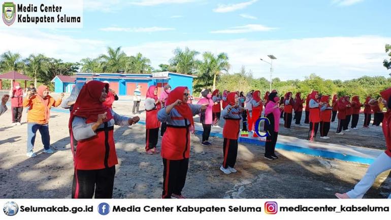 GOW Kabupaten Seluma Laksanakan Senam Perdana Di Awal Tahun 2022