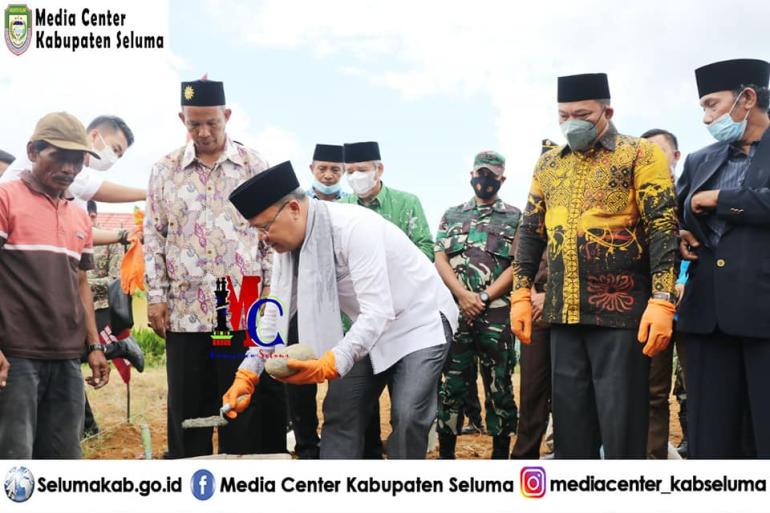 Peletakan Batu Pertama Pembangunan Gedung Dakwah Muhammadiyah Seluma 