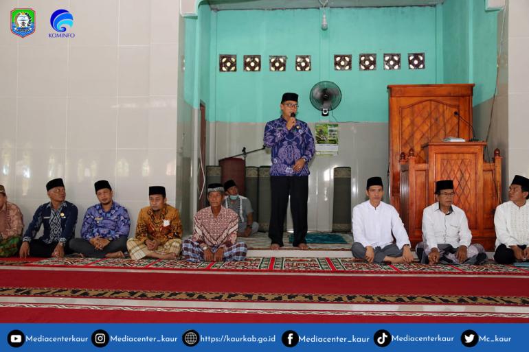 Bupati Kaur Safari Jumat di Masjid Jamik AZ Zikro Desa Merpas