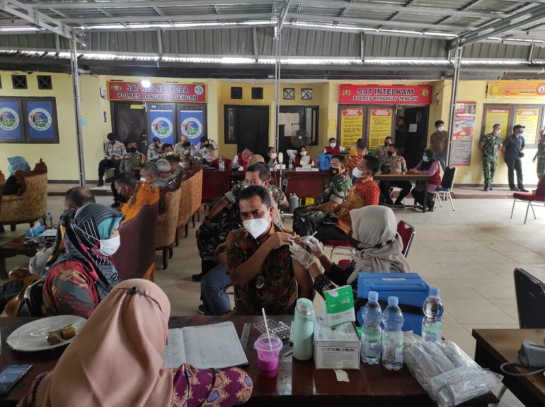 Polres Bengkulu Tengah Gelar Vaksinas Lanjutan (BOOSTER ) Serentak
