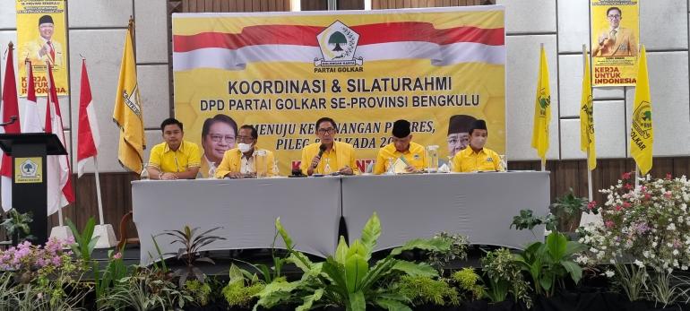 Samsu Amanah Pimpin Rapat Koordinasi Partai Golkar