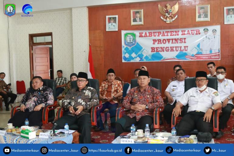 Bupati Kaur Ikuti Musrenbang Provinsi Bengkulu Tahun 2022 Secara Virtual