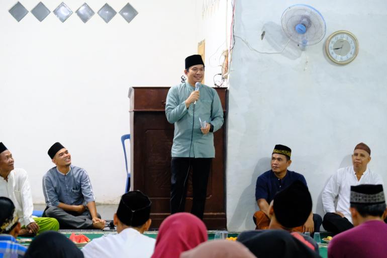 Safari Ramadhan 1443 H, Wabup BU Kunjungi Masjid Muhajirin Desa Kota Agung