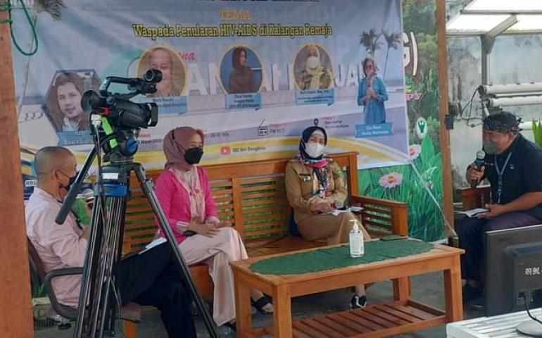 Kabid PPP Menghadiri Wawancara Waspada Penularan HIV AIDS