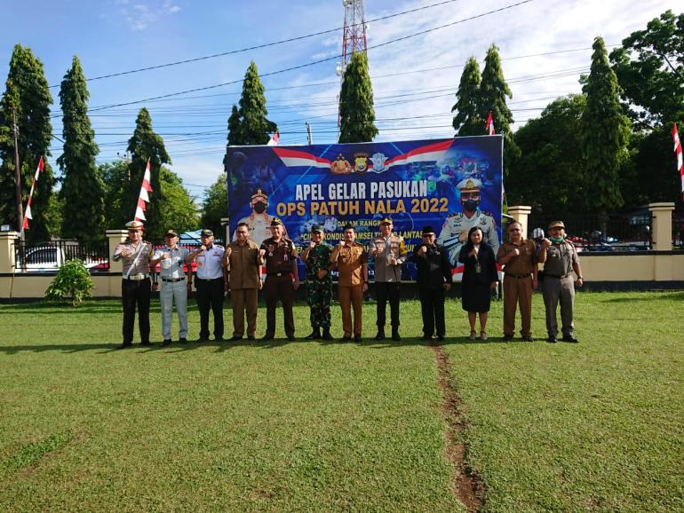 Wakil Bupati BU Hadiri Apel Gelar Pasukan Ops Patuh Nala 