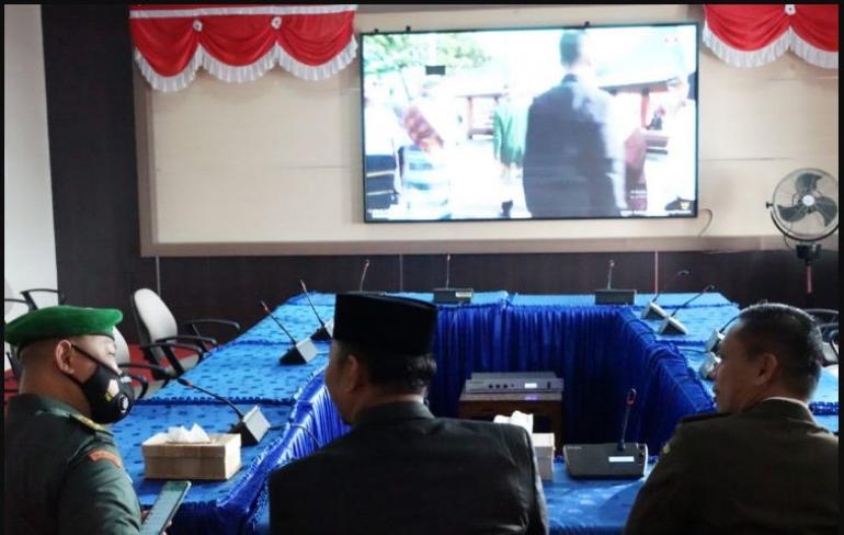 Pemkab Benteng Bersama Forkopimda Mengikuti Upacara Peringatan Hari Lahir Pancasila
