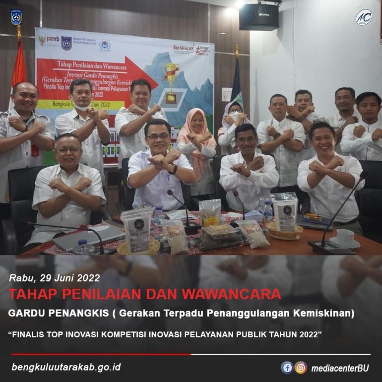 Gardu Penangkis BU Bersaing di Kompetisi Inovasi Pelayanan Publik Tahun 2022