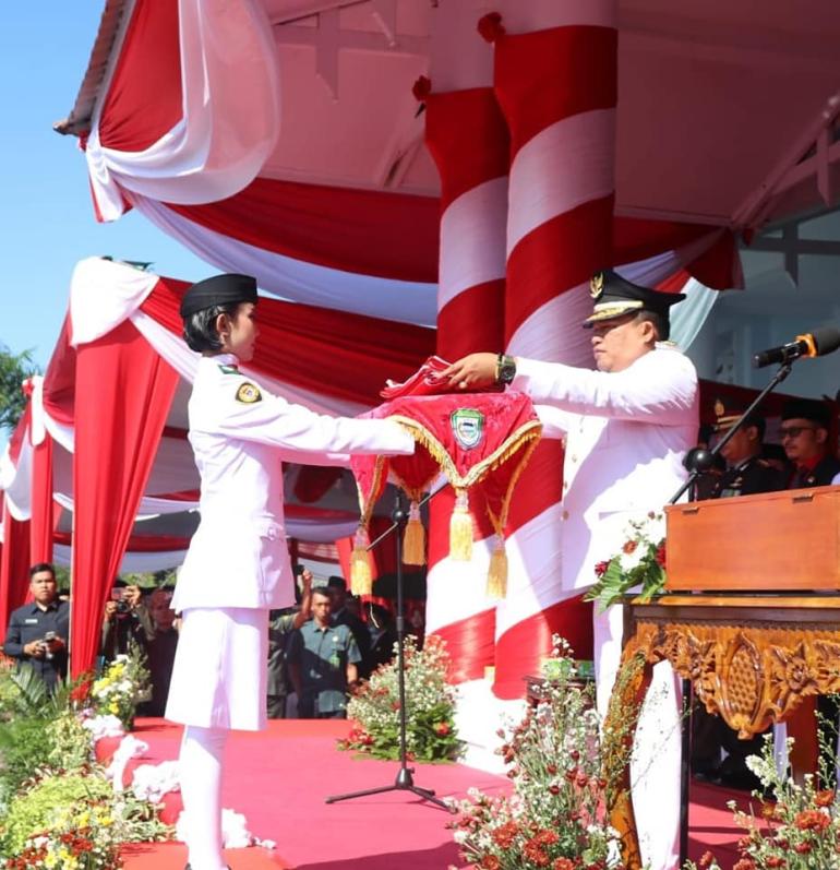 Upacara HUT KE-77 Kemerdekaan RI Di Kabupaten Seluma Tahun 2022 