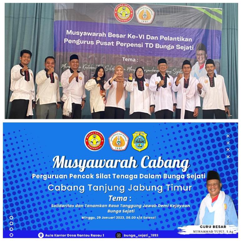 Muscab PPS BS Undangan Terbuka Untuk Warga Bunga Sejati Cabang Tanjabtim