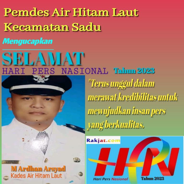 M Ardhan Arsyad selaku kepala Desa Air Hitam Laut
