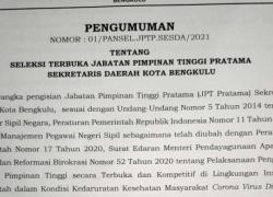 Pengumuman lelang Sekda
