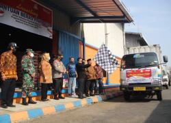 Pemprov Bengkulu Bersama Perum Bulog dan FKPD Lepas Penyerahan Bantuan Beras PPKM 2021