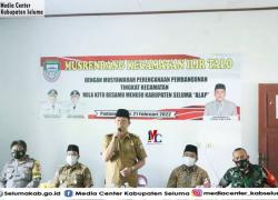 Asisten 3 Membuka Musrenbang Kecamtan Ilir Talo Tahun 2023 