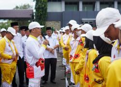 Gubernur Rohidin Lepas Kontingen Popnas Bengkulu