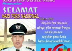 Roni Nadi selaku kepala Desa Sungai Dusun